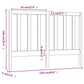 Hoofdbord 126X4X100 Cm Massief Grenenhout