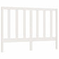Hoofdbord 126X4X100 Cm Massief Grenenhout Wit