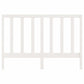 Hoofdbord 126X4X100 Cm Massief Grenenhout Wit