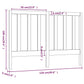 Hoofdbord 126X4X100 Cm Massief Grenenhout Honingbruin