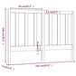 Hoofdbord 141X4X100 Cm Massief Grenenhout Grijs