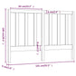 Hoofdbord 141X4X100 Cm Massief Grenenhout Honingbruin