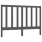 Hoofdbord 146X4X100 Cm Massief Grenenhout Grijs