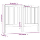 Hoofdbord 166X4X100 Cm Massief Grenenhout
