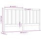 Hoofdbord 186X4X100 Cm Massief Grenenhout Wit