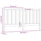 Hoofdbord 206X4X100 Cm Massief Grenenhout