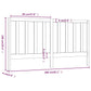 Hoofdbord 206X4X100 Cm Massief Grenenhout Zwart