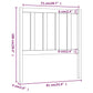 Hoofdbord 81X4X100 Cm Massief Grenenhout