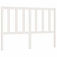 Hoofdbord 126X4X100 Cm Massief Grenenhout Wit