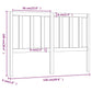 Hoofdbord 126X4X100 Cm Massief Grenenhout Honingbruin