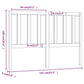 Hoofdbord 141X4X100 Cm Massief Grenenhout