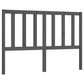 Hoofdbord 141X4X100 Cm Massief Grenenhout Grijs