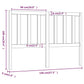 Hoofdbord 146X4X100 Cm Massief Grenenhout Wit