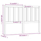 Hoofdbord 156X4X100 Cm Massief Grenenhout