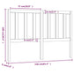 Hoofdbord 156X4X100 Cm Massief Grenenhout Wit