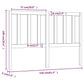 Hoofdbord 156X4X100 Cm Massief Grenenhout Honingbruin