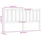 Hoofdbord 206X4X100 Cm Massief Grenenhout Wit