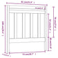 Hoofdbord 81X4X100 Cm Massief Grenenhout