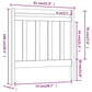 Hoofdbord 81X4X100 Cm Massief Grenenhout Grijs