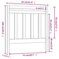 Hoofdbord 81X4X100 Cm Massief Grenenhout Honingbruin