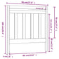 Hoofdbord 96X4X100 Cm Massief Grenenhout Honingbruin