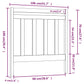 Hoofdbord 106X4X100 Cm Massief Grenenhout Wit
