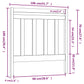 Hoofdbord 106X4X100 Cm Massief Grenenhout Honingbruin