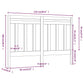 Hoofdbord 126X4X100 Cm Massief Grenenhout
