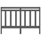 Hoofdbord 126X4X100 Cm Massief Grenenhout Grijs