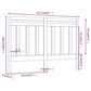 Hoofdbord 141X4X100 Cm Massief Grenenhout Wit
