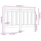Hoofdbord 146X4X100 Cm Massief Grenenhout Wit