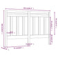 Hoofdbord 156X4X100 Cm Massief Grenenhout