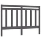 Hoofdbord 156X4X100 Cm Massief Grenenhout Grijs