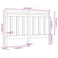 Hoofdbord 156X4X100 Cm Massief Grenenhout Grijs