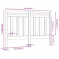 Hoofdbord 166X4X100 Cm Massief Grenenhout