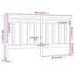Hoofdbord 186X4X100 Cm Massief Grenenhout Grijs
