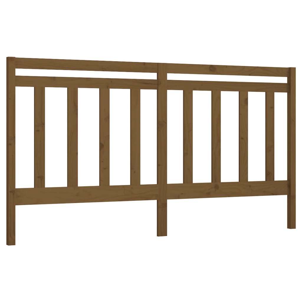 Hoofdbord 206X4X100 Cm Massief Grenenhout Honingbruin