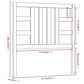 Hoofdbord 81X4X100 Cm Massief Grenenhout Wit