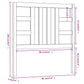 Hoofdbord 96X4X100 Cm Massief Grenenhout