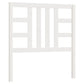 Hoofdbord 96X4X100 Cm Massief Grenenhout Wit