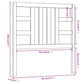 Hoofdbord 96X4X100 Cm Massief Grenenhout Grijs