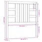 Hoofdbord 96X4X100 Cm Massief Grenenhout Honingbruin