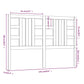 Hoofdbord 126X4X100 Cm Massief Grenenhout