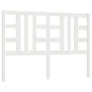 Hoofdbord 126X4X100 Cm Massief Grenenhout Wit