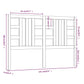 Hoofdbord 141X4X100 Cm Massief Grenenhout