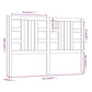 Hoofdbord 141X4X100 Cm Massief Grenenhout Honingbruin