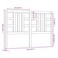 Hoofdbord 146X4X100 Cm Massief Grenenhout