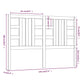 Hoofdbord 146X4X100 Cm Massief Grenenhout Wit