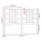 Hoofdbord 146X4X100 Cm Massief Grenenhout Zwart