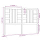 Hoofdbord 156X4X100 Cm Massief Grenenhout